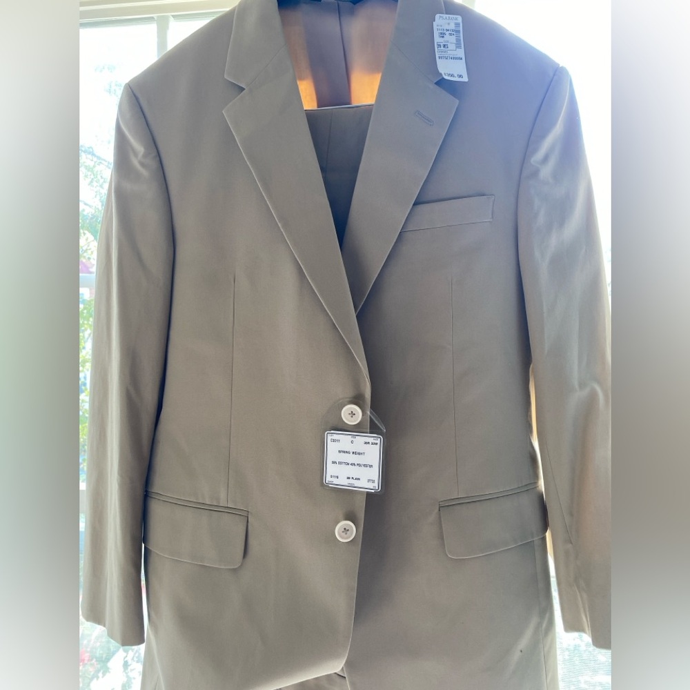 Khaki inspired 2 button 2 piece suit BRAND NEW!